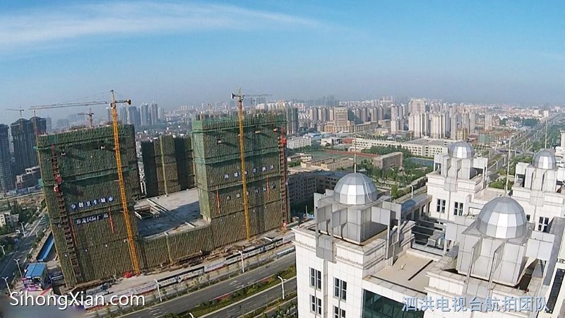 空中看泗洪系列圖片 泗洪城北全景 【泗洪電視臺(tái)航拍團(tuán)隊(duì)】