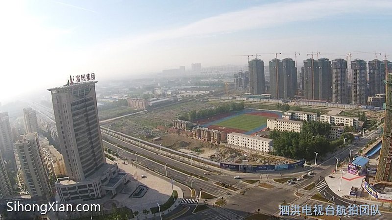 空中看泗洪系列圖片 泗洪城北全景 【泗洪電視臺(tái)航拍團(tuán)隊(duì)】
