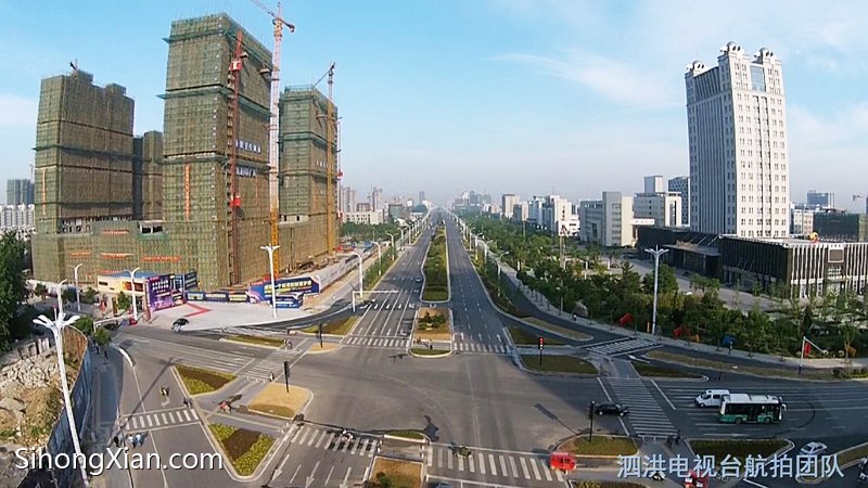 空中看泗洪系列圖片 泗洪城北全景 【泗洪電視臺(tái)航拍團(tuán)隊(duì)】